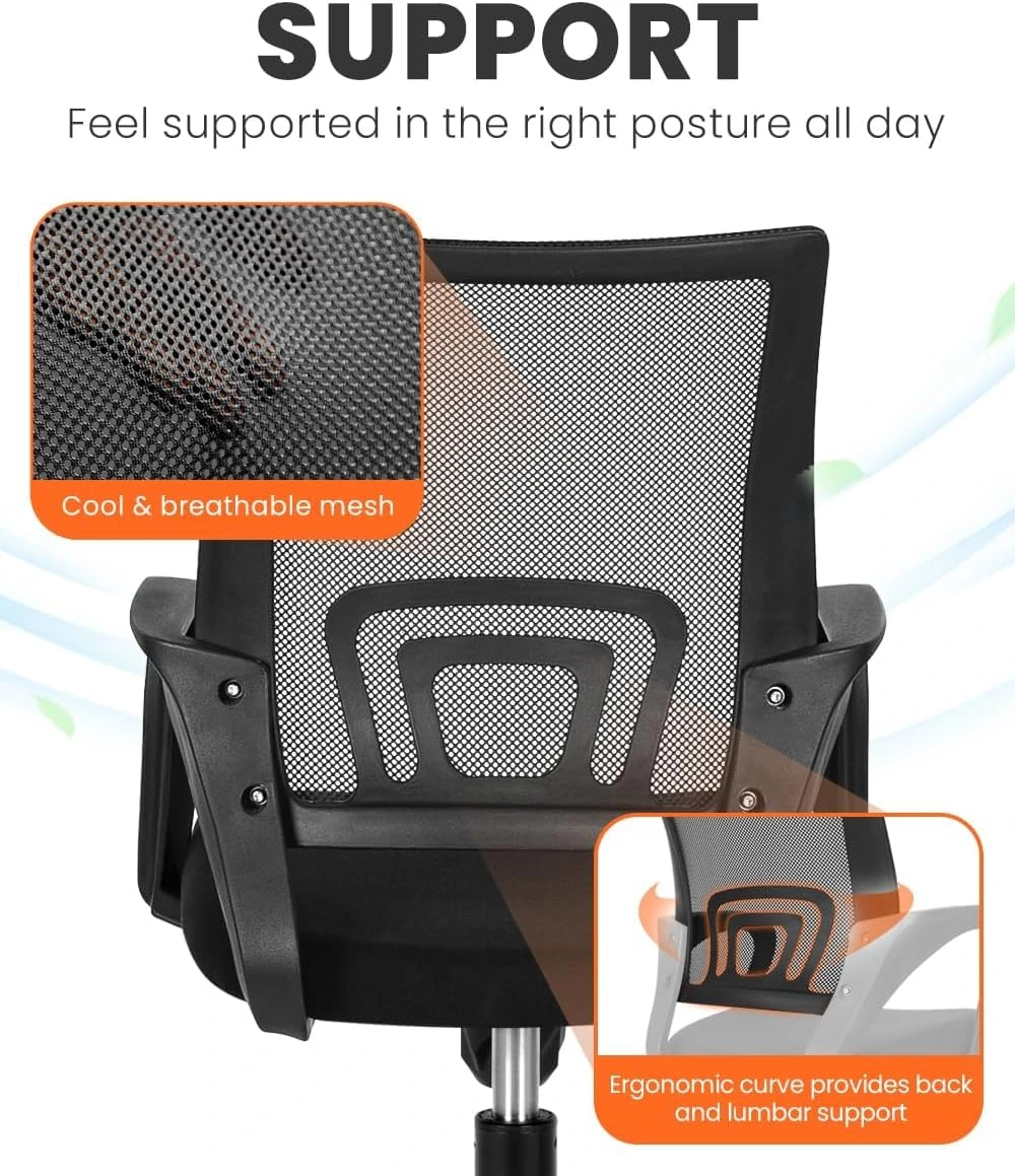 Budget-Friendly Ergonomic Stool Chair Affordable ergonomic gaming chair with reclining backrest and padded headrest