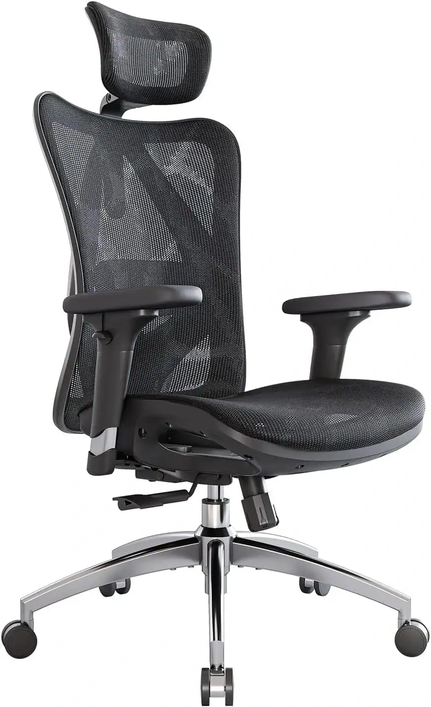 Compact ergonomic chair designed for small spaces and back pain relief