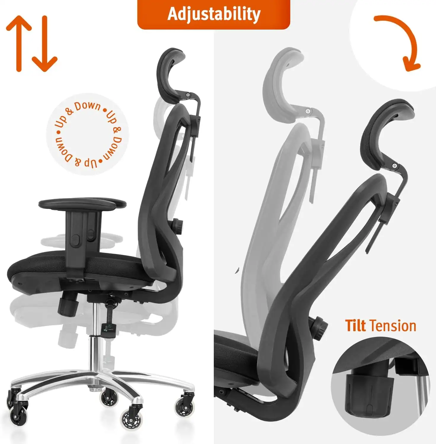 Ergonomic Gaming Chair for Back Support Ergonomic gaming chair with padded lumbar pillow for back pain relief