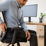 Affordable ergonomic office chair with adjustable lumbar support and mesh backrest